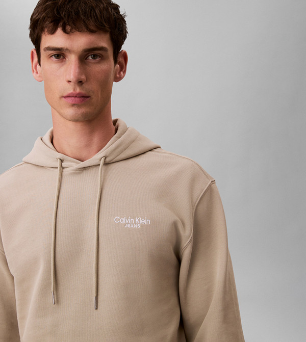 Calvin Klein  Clothing - Beige Hoodies