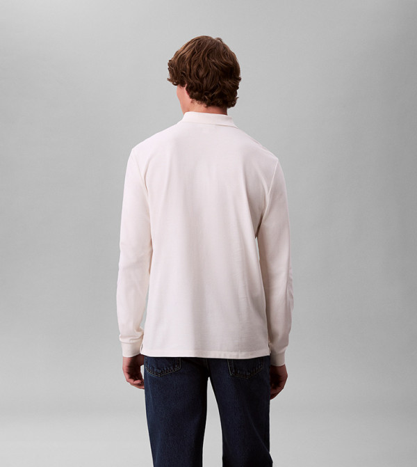 Calvin Klein Jeans  Clothing - White Polo T-shirts
