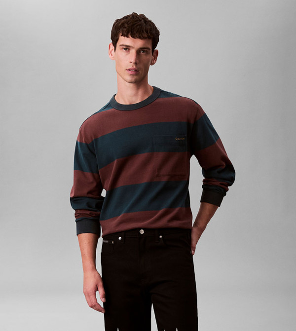كالفن كلاين جينز كالفن كلاين جينز - كحلي Round Neck T-Shirts