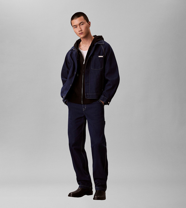 كالفين كلاين  utility-workwear - كحلي Straight Jeans