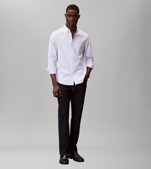 كالفين كلاين  ملابس - أزرق Slim Jeans