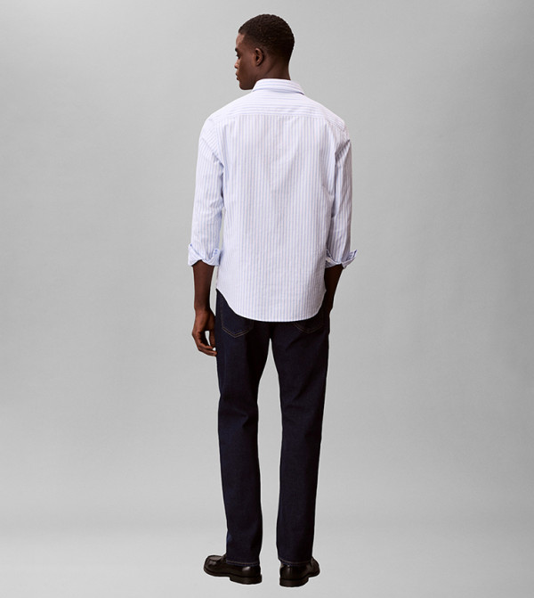 كالفين كلاين  ملابس - أزرق Slim Jeans