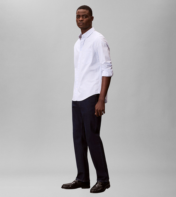 كالفين كلاين  ملابس - أزرق Slim Jeans