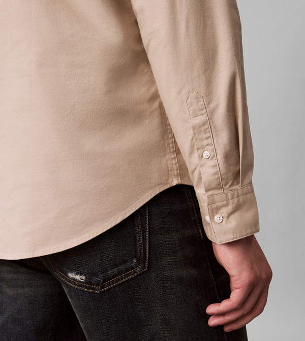 كالفن كلاين جينز  قمصان - بيج Long Sleeves