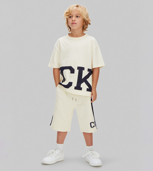 Calvin Klein Jeans Calvin Klein Jeans - Off White Shorts