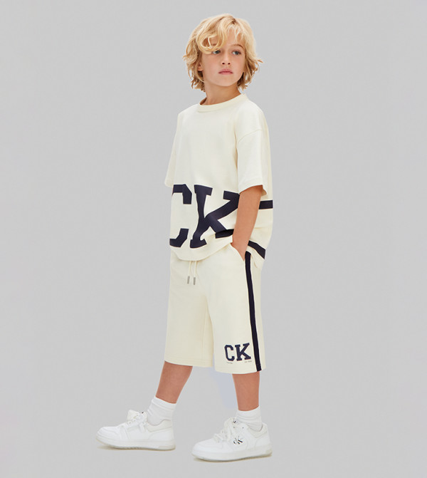 Calvin Klein Jeans Calvin Klein Jeans - Off White Shorts