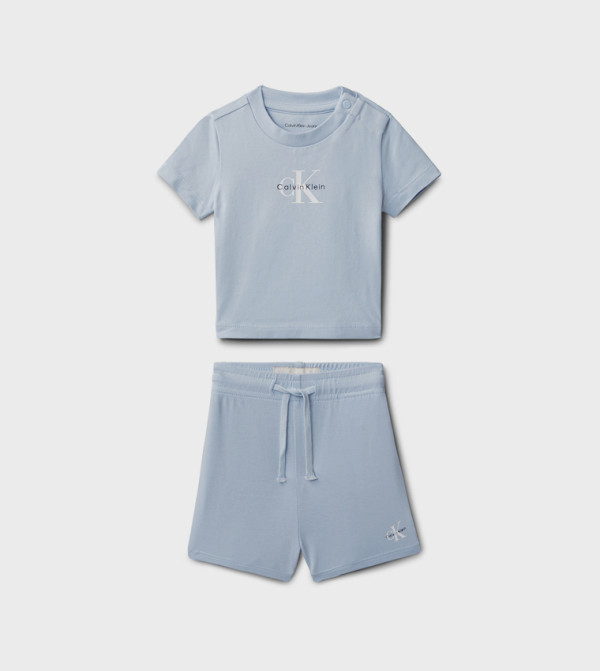 Calvin Klein Jeans cool-kid-uniforms-k - Blue T-shirts & Bottoms