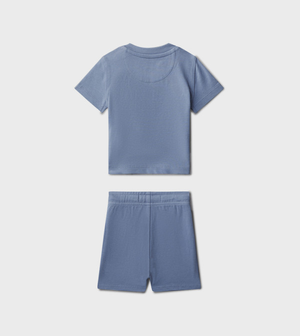 Calvin Klein Jeans  shorts-sets-and-co-ords - Blue T-shirts & Bottoms