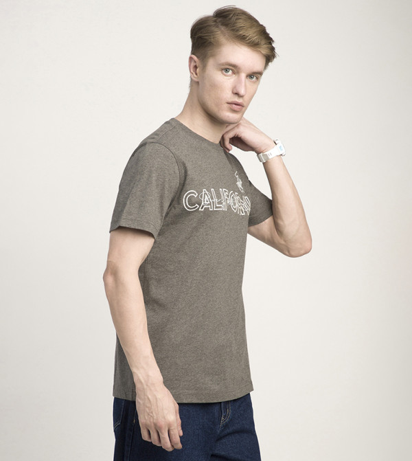 بيفرلي هيلز بولو كلوب heat-ready-essentials - رمادي Round Neck T-Shirts