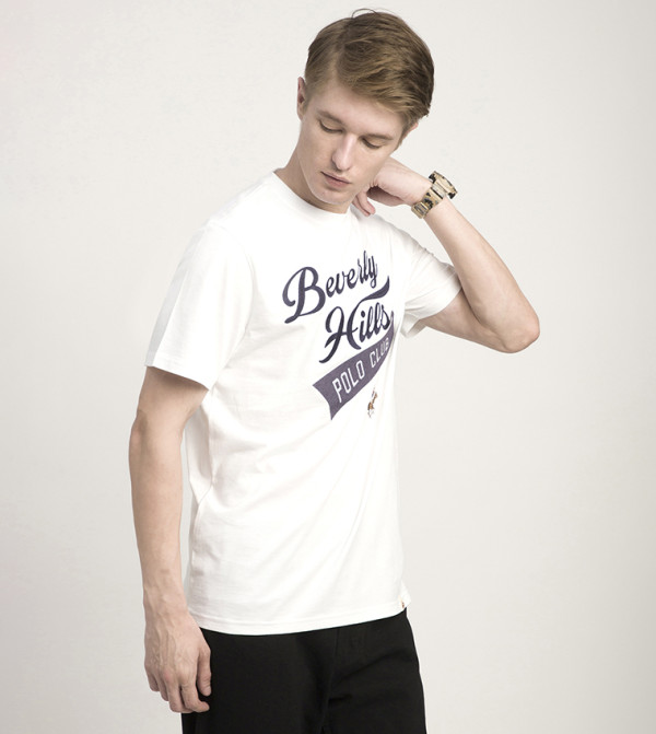 بيفرلي هيلز بولو كلوب  heat-ready-essentials - أبيض Round Neck T-Shirts