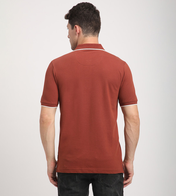 Beverly Hills Polo Club  T-Shirts - Brown Polo T-shirts