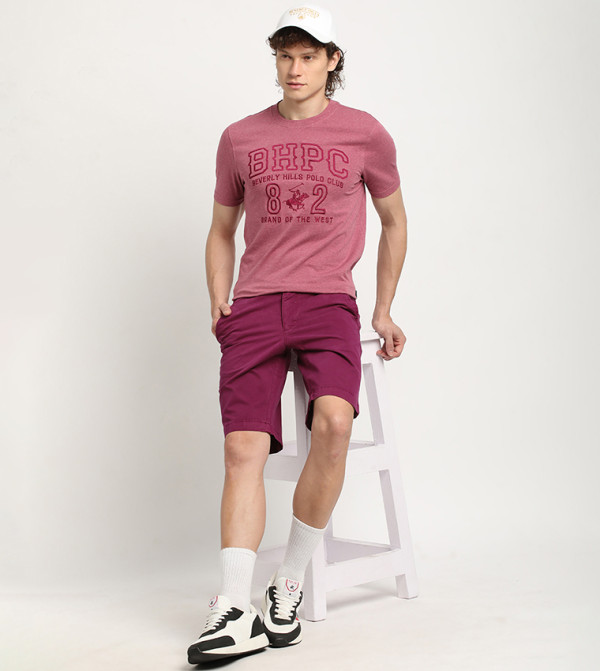 Beverly Hills Polo Club  Casual Shorts - Purple Casual Shorts