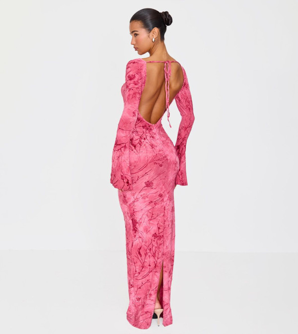 بيرتي ليتل ثينغ - اوتليت  floral-dresses-march - وردي Maxi Dresses