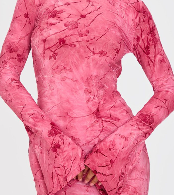 بيرتي ليتل ثينغ - اوتليت  floral-dresses-march - وردي Maxi Dresses