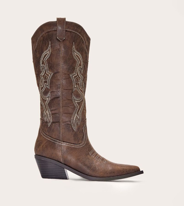 PrettyLittleThing PrettyLittleThing - Brown Mid Calf Boots