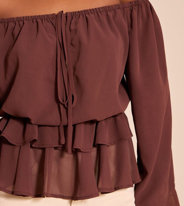 بريتي ليتل ثينغ بريتي ليتل ثينغ - بني  Sleeveless Tops