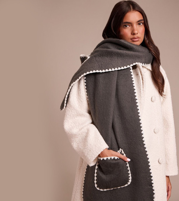 PrettyLittleThing  Scarves - Grey Blanket Scarves