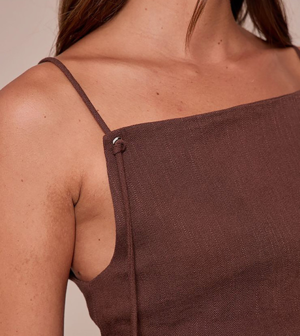 بريتي ليتل ثينغ بريتي ليتل ثينغ - بني  Cropped Tops