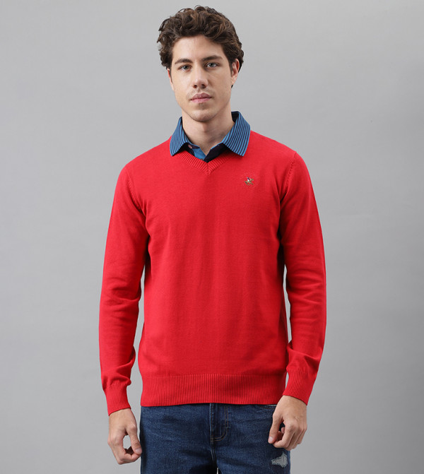 Beverly Hills Polo Club  Sweaters & Cardigans - Red Sweater