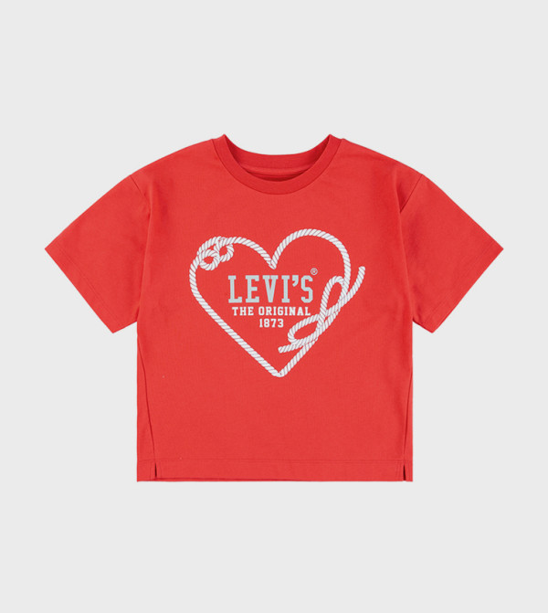 ليفايز  playtime-picks-k - أحمر  T-shirts