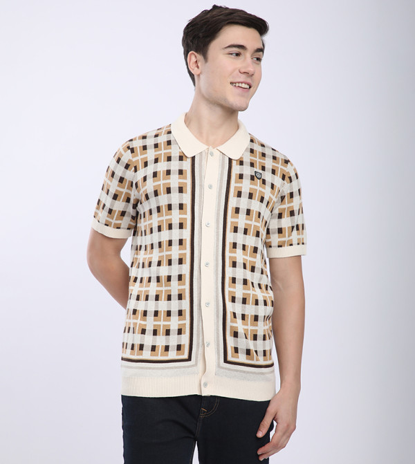 Beverly Hills Polo Club  Short Sleeves - Off White Short Sleeves