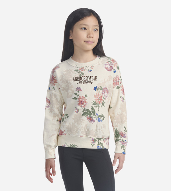 Abercrombie & Fitch  Winterwear & Outerwear - Ivory Sweatshirts