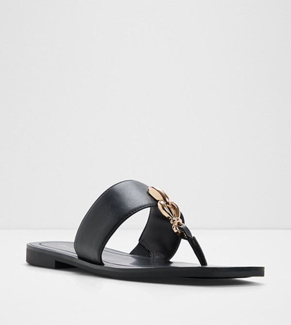 Aldo  vacation-loading-w - Black Flat Sandals