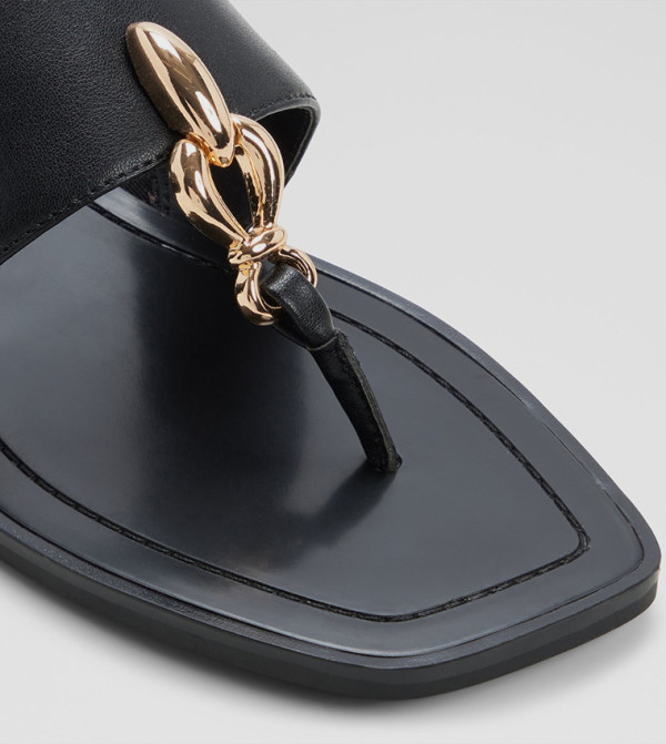 Aldo  vacation-loading-w - Black Flat Sandals