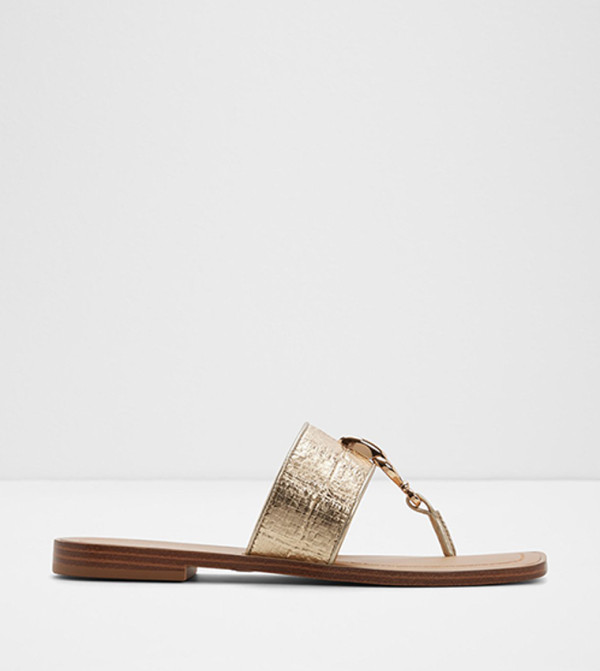 Aldo Aldo - Gold Flat Sandals