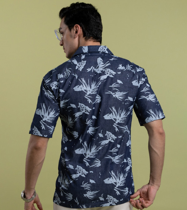 مانريزم مانريزم - أزرق Short Sleeves