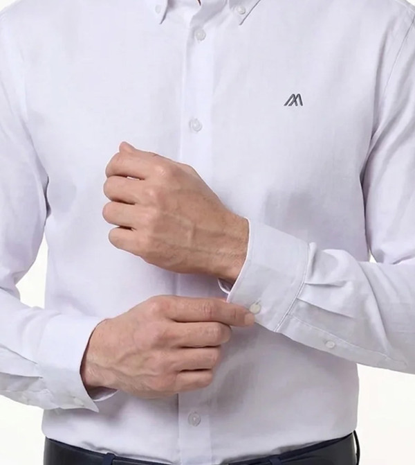 مانريزم مانريزم - أبيض Long Sleeves