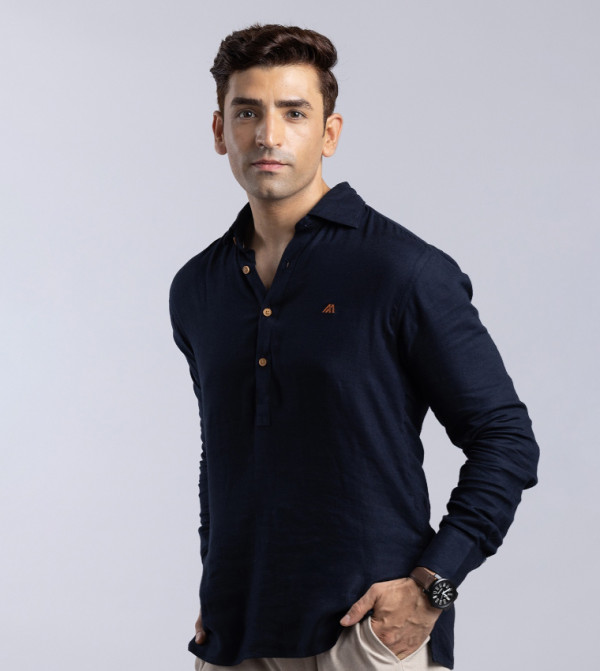 مانريزم مانريزم - كحلي Long Sleeves