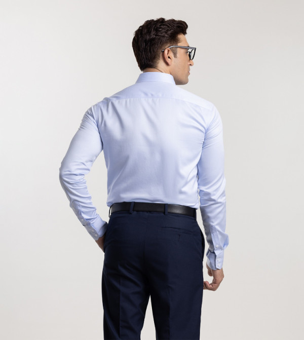 MANNERISM  Formal Shirts - Blue Long Sleeves