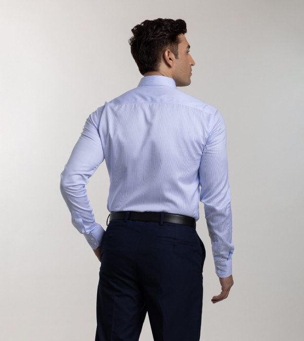 مانريزم  أكمام طويلة  - أزرق Long Sleeves