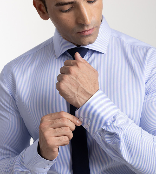 مانريزم  أكمام طويلة  - أزرق Long Sleeves