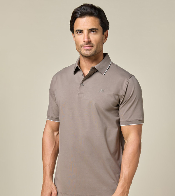 MANNERISM Mannerism - Brown Polo T-shirts