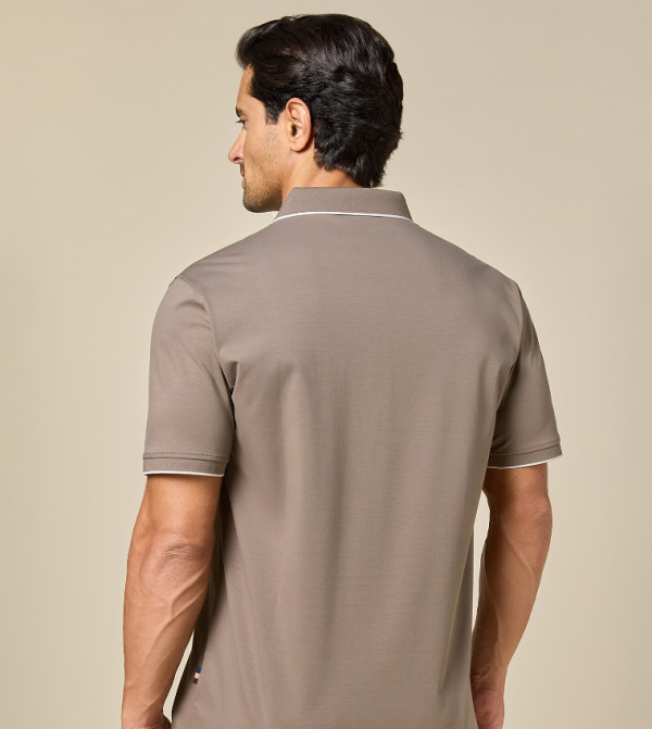 MANNERISM Mannerism - Brown Polo T-shirts