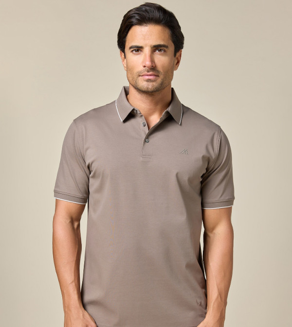 MANNERISM Mannerism - Brown Polo T-shirts