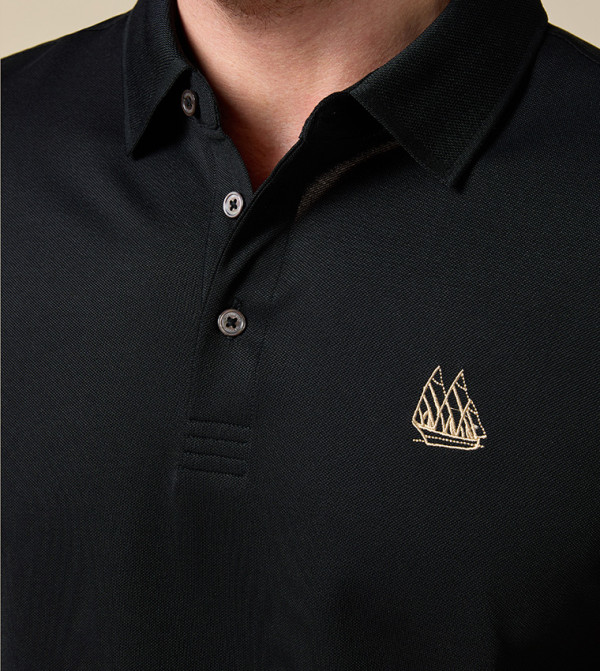 MANNERISM Mannerism - BLACK Polo T-shirts