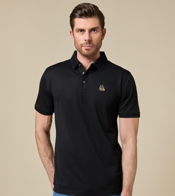 MANNERISM Mannerism - BLACK Polo T-shirts