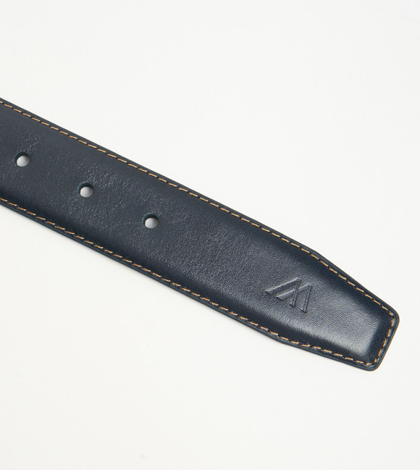 MANNERISM  Belts - Navy Leather Belts