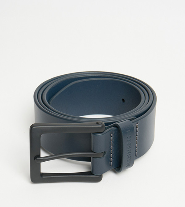 مانريزم  أحزمة - أزرق Leather Belts