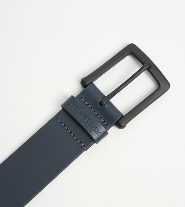مانريزم  أحزمة - أزرق Leather Belts