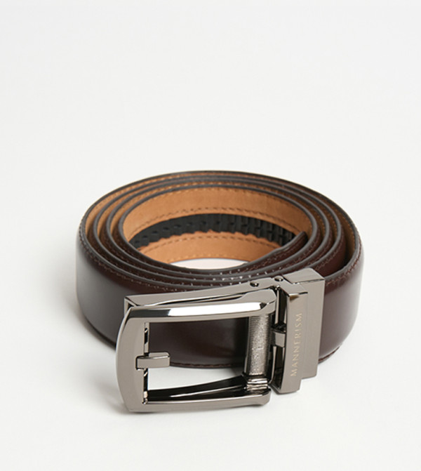 MANNERISM  Belts - Brown Leather Belts