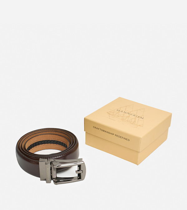 MANNERISM  Belts - Brown Leather Belts
