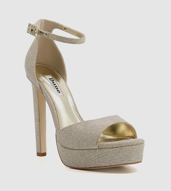Dune London  Sandals - Gold Heeled Sandals