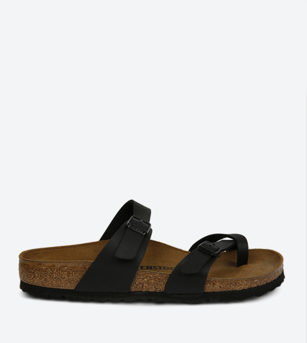 بيركنستوك الأكثر مبيعاً للرجال  - أسود Flat Sandals