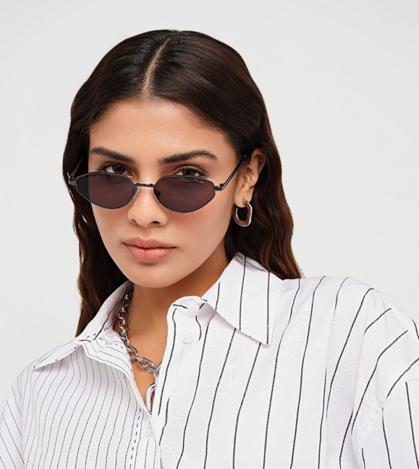 BlackOut  Retro Sunglasses - Black undefined