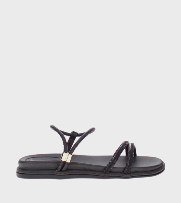 Beira Rio Beira Rio - Black Flat Sandals