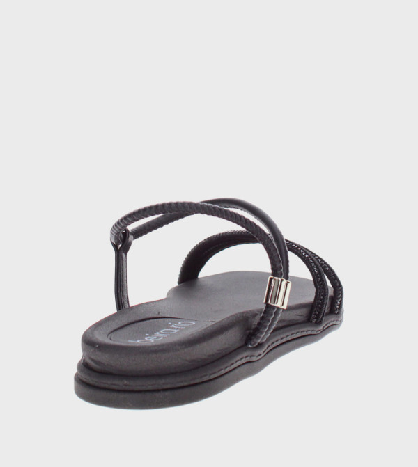 Beira Rio Beira Rio - Black Flat Sandals